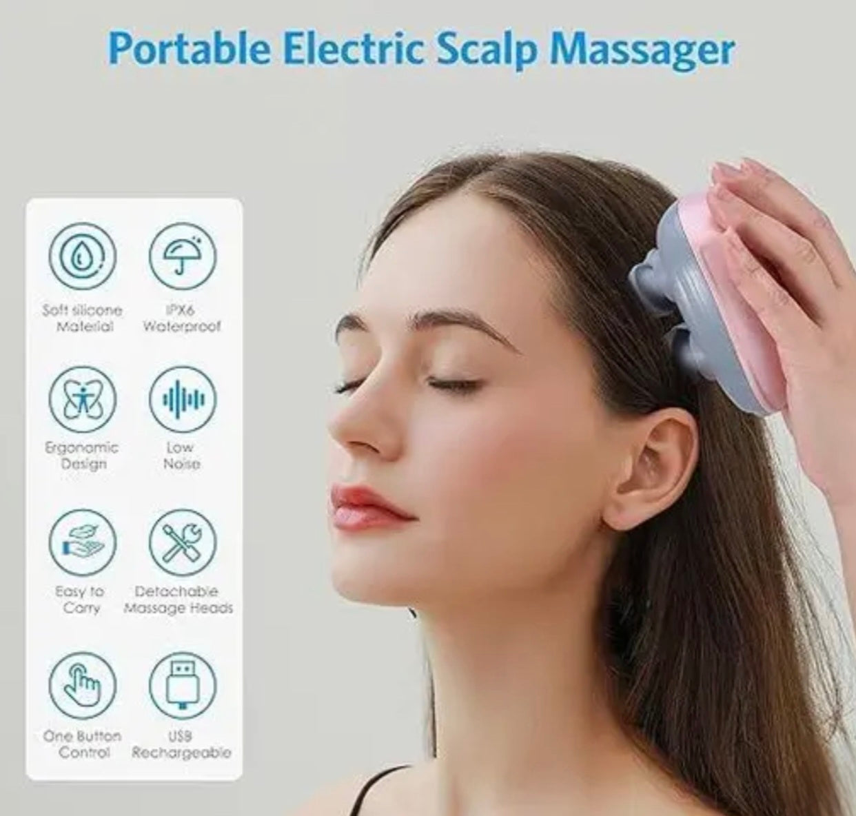 Grow & Glow Electric Scalp Massager